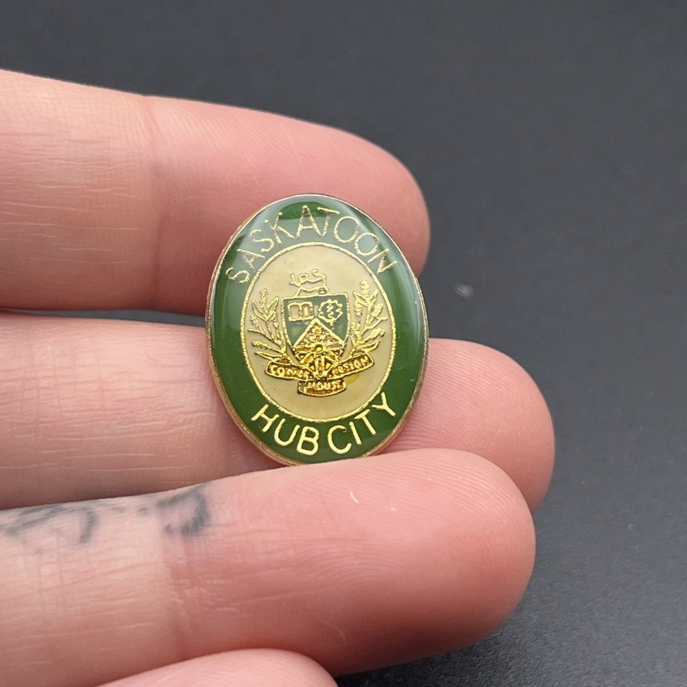 Saskatoon Hub City Canada Lapel Hat Pin
